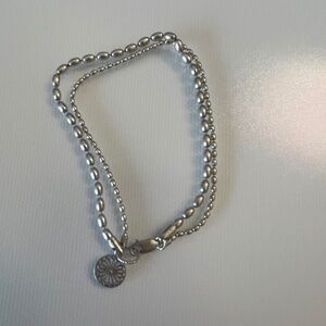 Charleston Double Rice Bead and Gate Bracelet